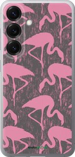 Силіконовий чехол Vintage-Flamingos для Samsung Galaxy S25 - 4171u-3804 изображение 