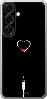 Силіконовий чехол Підзарядка серця для Samsung Galaxy S25 - 4274u-3804 изображение 