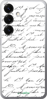 Силиконовый чехол Прописной шрифт для Samsung Galaxy S25 - 4475u-3804 изображение 