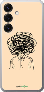 Силиконовый чехол Мысли для Samsung Galaxy S25 - 4568u-3804 изображение 