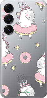 Силиконовый чехол Единорожки для Samsung Galaxy S25 - 4659u-3804 изображение 