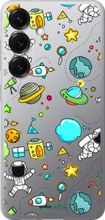Силиконовый чехол Космос для Samsung Galaxy S25 - 4735u-3804 изображение 