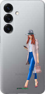 Силиконовый чехол Девушка 1 для Samsung Galaxy S25 - 4751u-3804 изображение 