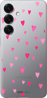 Силіконовий чехол Сердечка 2 для Samsung Galaxy S25 - 4763u-3804 изображение 