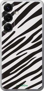 Силиконовый чехол Классическая зебра для Samsung Galaxy S25 - 4874u-3804 изображение 