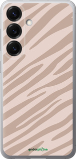 Силиконовый чехол Зебра беж для Samsung Galaxy S25 - 4875u-3804 изображение 