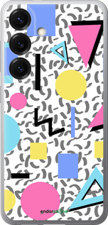 Силиконовый чехол Color shapes для Samsung Galaxy S25 - 4893u-3804 изображение 