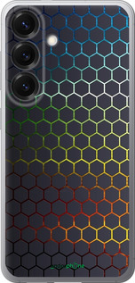 Силиконовый чехол Переливающиеся соты для Samsung Galaxy S25 - 498u-3804 изображение 