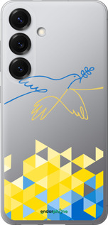 Силиконовый чехол Птица мира для Samsung Galaxy S25 - 5231u-3804 изображение 