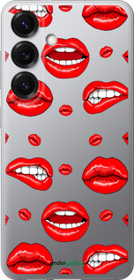Силиконовый чехол Губы v3 для Samsung Galaxy S25 - 5477u-3804 изображение 