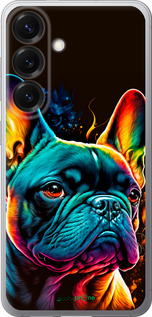 Силиконовый чехол Яркий бульдог для Samsung Galaxy S25 - 5547u-3804 изображение 