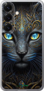 Силиконовый чехол Кошка для Samsung Galaxy S25 - 5548u-3804 изображение 