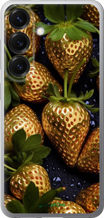 Силіконовий чехол Золота полуниця для Samsung Galaxy S25 - 5637u-3804 изображение 