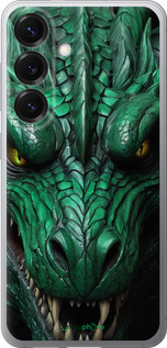 Силиконовый чехол Зелёный дракон v2 для Samsung Galaxy S25 - 5817u-3804 изображение 