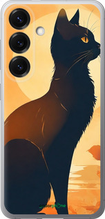 Силиконовый чехол Черная кошка v2 для Samsung Galaxy S25 - 5830u-3804 изображение 