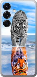 Силиконовый чехол Тигр для Samsung Galaxy S25 - 6016u-3804 изображение 
