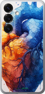 Силіконовий чехол Арт-серце для Samsung Galaxy S25 - 6034u-3804 изображение 