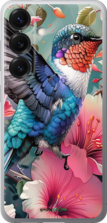 Силиконовый чехол Сказочная колибри для Samsung Galaxy S25 - 6051u-3804 изображение 