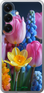Силиконовый чехол Весенние цветы для Samsung Galaxy S25 - 6058u-3804 изображение 