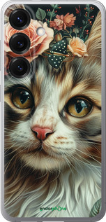 Силіконовий чехол Cats and flowers для Samsung Galaxy S25 - 6069u-3804 изображение 