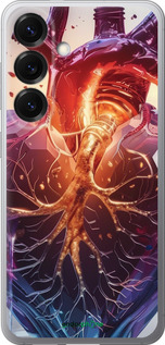 Силіконовий чехол Crystal Heart для Samsung Galaxy S25 - 6070u-3804 изображение 