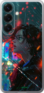 Силиконовый чехол Ночные огни для Samsung Galaxy S25 - 6096u-3804 изображение 
