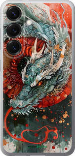 Силиконовый чехол Стихия огня для Samsung Galaxy S25 - 6101u-3804 изображение 