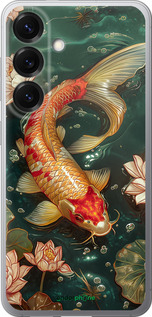 Силиконовый чехол Мелодия Лотоса для Samsung Galaxy S25 - 6106u-3804 изображение 