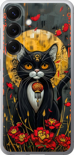 Силиконовый чехол China Cat для Samsung Galaxy S25 - 6134u-3804 изображение 