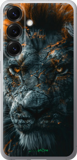 Силіконовий чехол Полум'яний лев для Samsung Galaxy S25 - 6153u-3804 изображение 