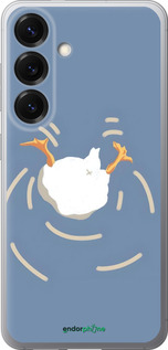 Силиконовый чехол Гусь ныряет для Samsung Galaxy S25 - 6275u-3804 изображение 