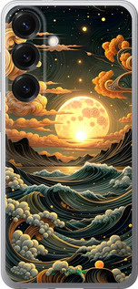 Силіконовий чехол Арт волны для Samsung Galaxy S25 - 6332u-3804 изображение 