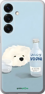 Силиконовый чехол Пес водка для Samsung Galaxy S25 - 6368u-3804 изображение 