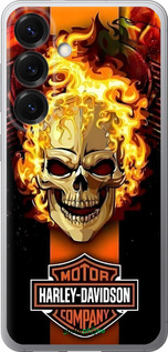 Силіконовий чехол Харлей девидсон для Samsung Galaxy S25 - 6370u-3804 изображение 