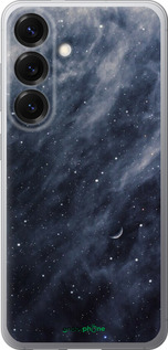 Силиконовый чехол Голубые облака, Голубая луна для Samsung Galaxy S25 - 6398u-3804 изображение 