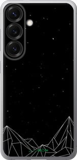 Силиконовый чехол Черно белые абстрактные горы для Samsung Galaxy S25 - 6437u-3804 изображение 