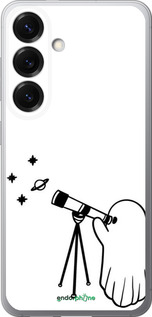 Силиконовый чехол Привидение астроном для Samsung Galaxy S25 - 6444u-3804 изображение 