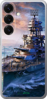 Силиконовый чехол Военный корабль, world of tanks, wargaming для Samsung Galaxy S25 - 6461u-3804 изображение 