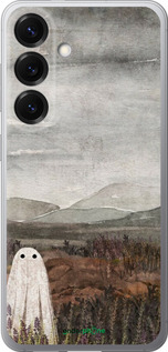 Силиконовый чехол Одинокий призрак на фоне гор для Samsung Galaxy S25 - 6486u-3804 изображение 