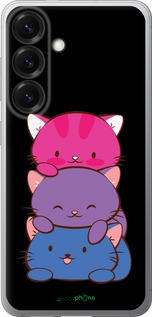 Силиконовый чехол Милые кошки для Samsung Galaxy S25 - 6518u-3804 изображение 