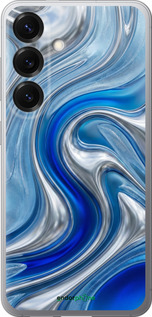 Силиконовый чехол 'Liquid Chrome' для Samsung Galaxy S25 изображение 3