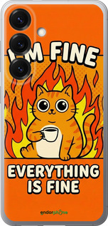 Силиконовый чехол 'Funny Cat' для Samsung Galaxy S25 изображение 5