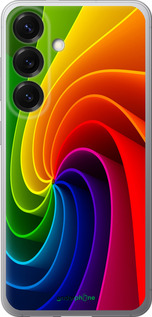 Силіконовий чехол Райдужний вихор для Samsung Galaxy S25 - 747u-3804 изображение 