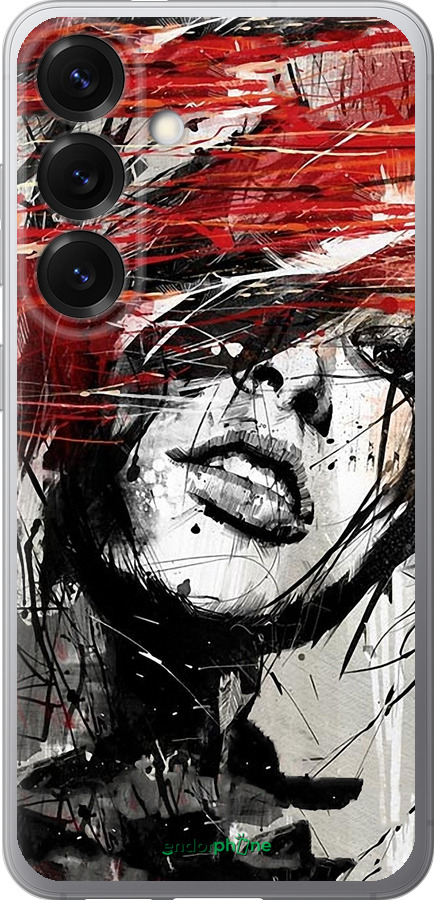 Силіконовий чехол Обличчя дівчини для Samsung Galaxy S25 - 1162u-3804 изображение 