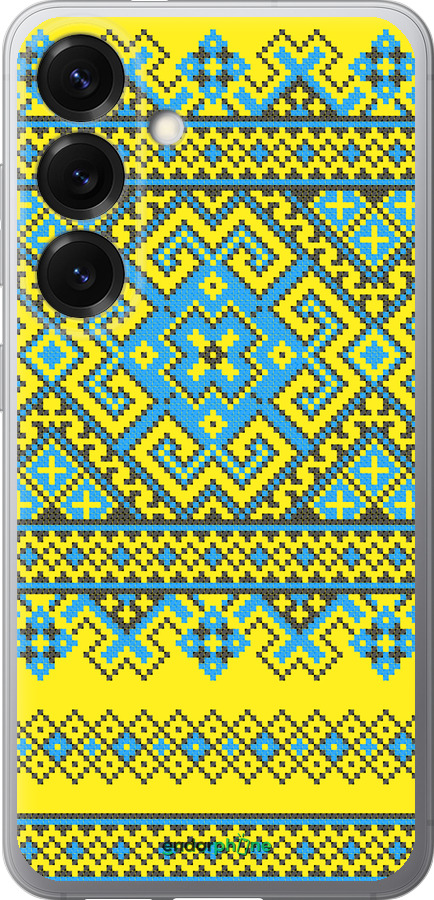 Силіконовий чехол Вишиванка 41 для Samsung Galaxy S25 - 1175u-3804 изображение 