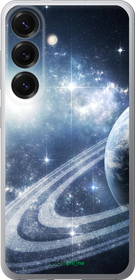 Силіконовий чехол Кільця Сатурна для Samsung Galaxy S25 - 173u-3804 изображение 