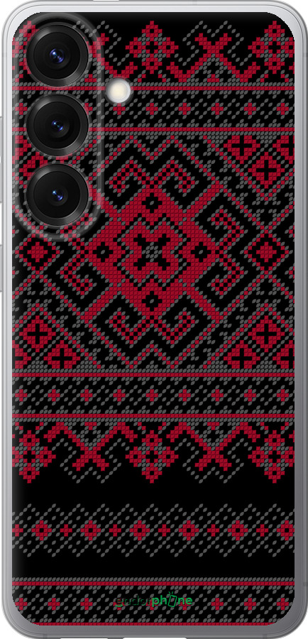 Силиконовый чехол Вышиванка 52 для Samsung Galaxy S25 - 1763u-3804 изображение 