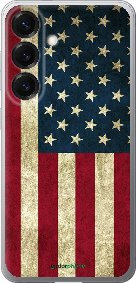 Силіконовий чехол Прапор США для Samsung Galaxy S25 - 395u-3804 изображение 