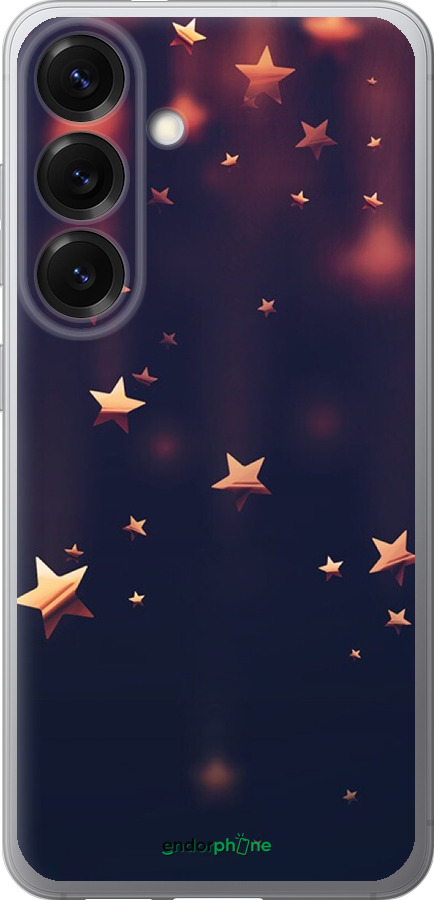 Силиконовый чехол Падающие звезды для Samsung Galaxy S25 - 3974u-3804 изображение 
