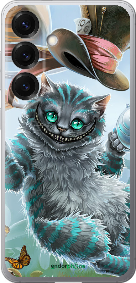 Силиконовый чехол Чеширский кот 2 для Samsung Galaxy S25 - 3993u-3804 изображение 